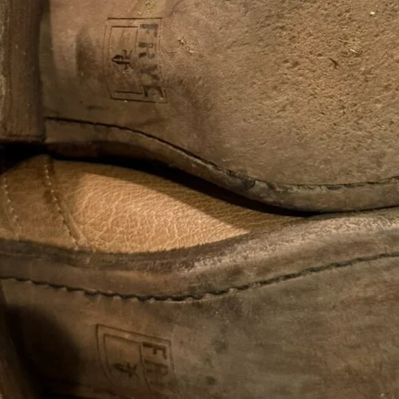 Frye Leather Cowboy Booties 7B | Western Ankle Boots | Distressed | Vintage - Picture 9 of 13